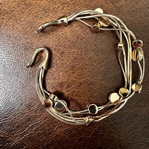 Gold-Tone multi strand Bracelet